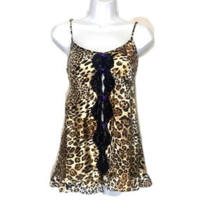 𝅺In Bloom by Jonquil Leopard Print Chemise Medium